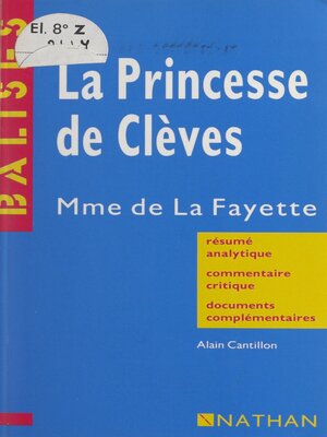 cover image of La princesse de Clèves